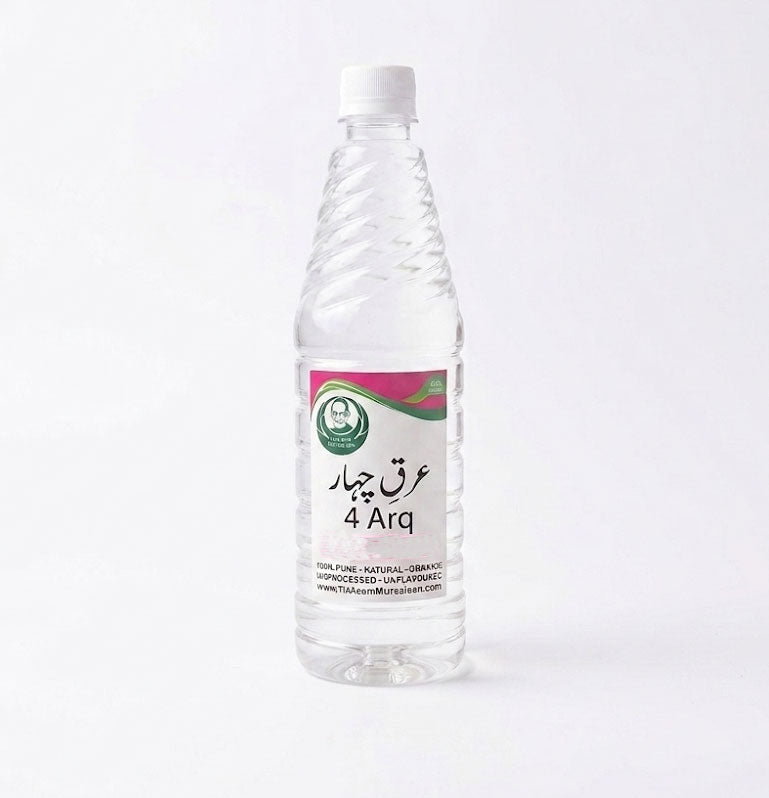 4 Arq – 100% Pure Steam-Distilled Herbal Elixir (800ml) - (عرق چہار)