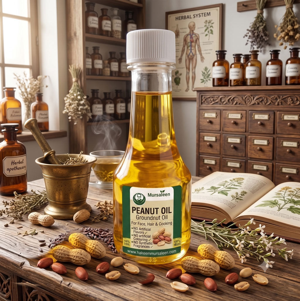 Mongphali Oil (Pure) - (خالص روغنِ مونگ پھلی) - Cold-Pressed Extraction