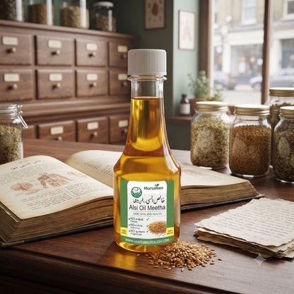 Alsi Oil (Pure) - (خالص روغنِ السی) - Cold-Pressed Extraction