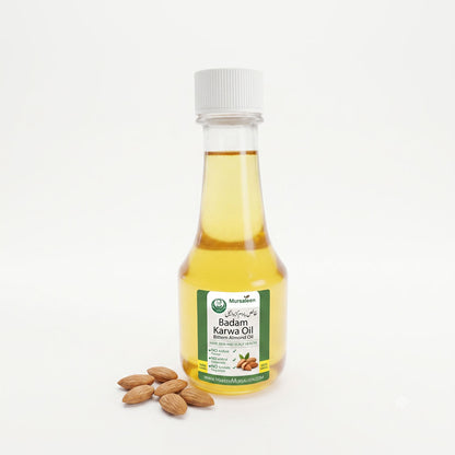 Badam Oil Meetha (Pure) - (خالص روغنِ بادام شیریں) - Cold-Pressed Extraction