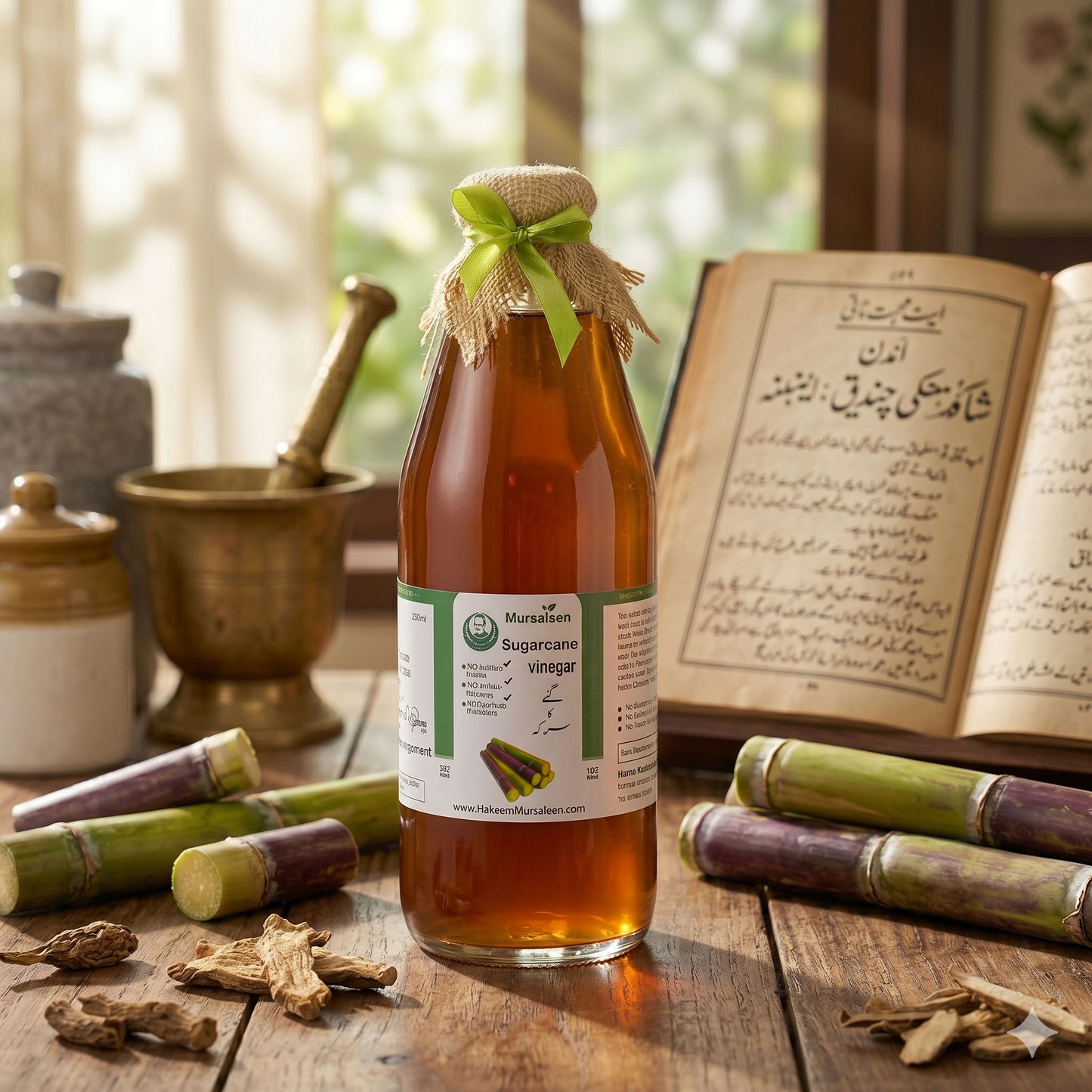 Pure Sugarcane Vinegar – 100% Natural & Herbal