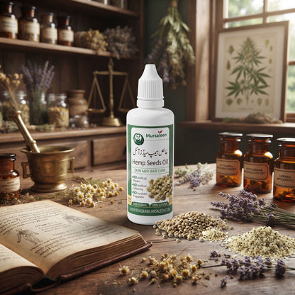 Hemp Seed Oil (Pure) - (خالص روغنِ تخمِ بھنگ) - Cold-Pressed Extraction