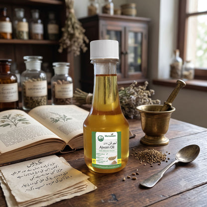 Ajwain Oil (Pure) - (خالص روغنِ اجوائن) - Cold-Pressed Extraction