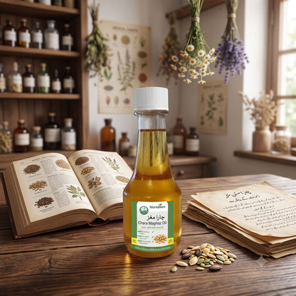 Chara Maghaz Oil (Pure) - (خالص روغنِ چار مغز) - Cold-Pressed Extraction