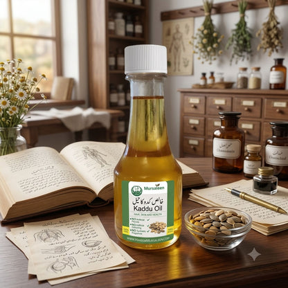 Kaddu Oil (Pure) - (خالص روغنِ کدو) - Cold-Pressed Extraction