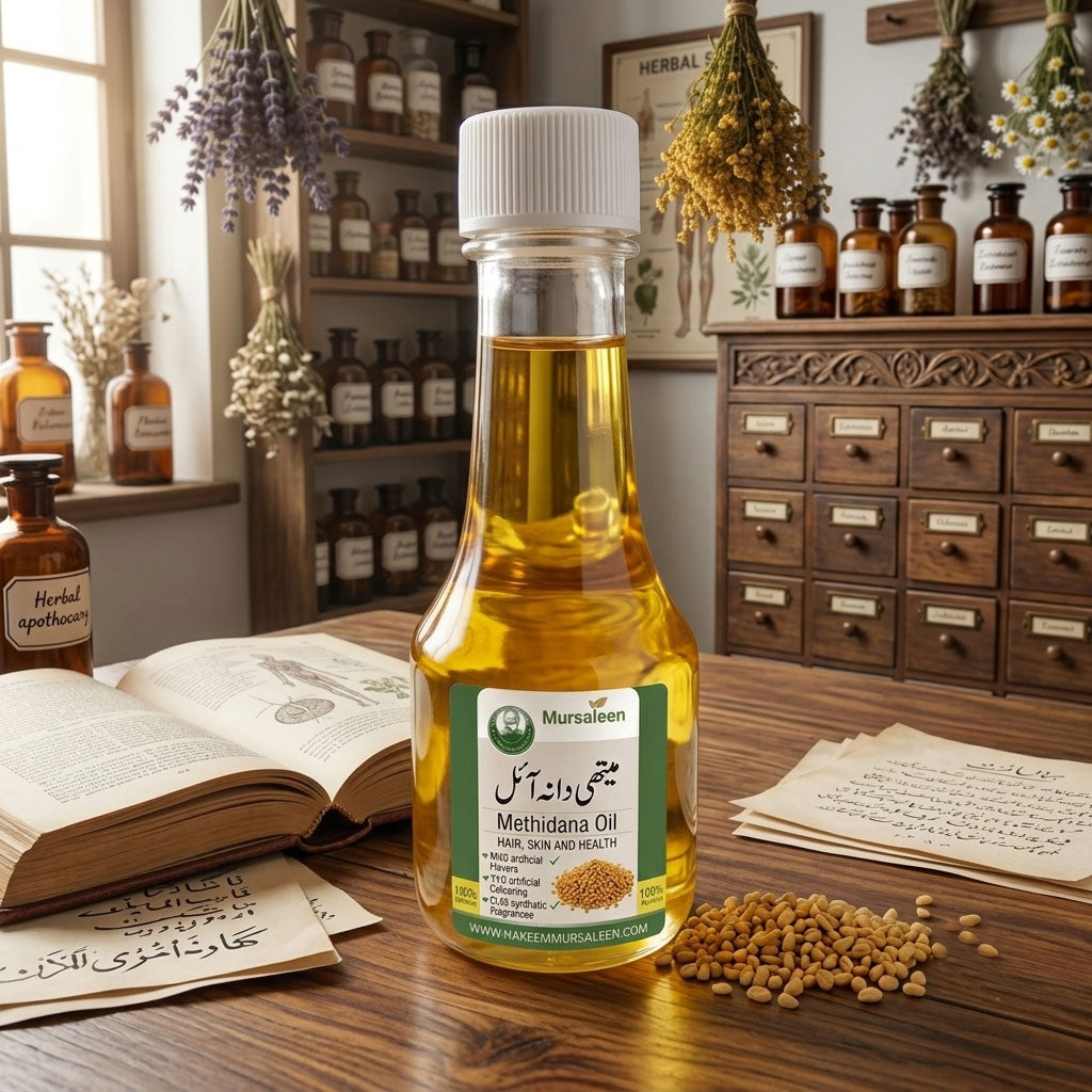 Methidana Oil (Pure) - (خالص روغنِ میتھی دانہ) - Cold-Pressed Extraction