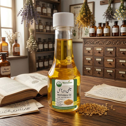 Methidana Oil (Pure) - (خالص روغنِ میتھی دانہ) - Cold-Pressed Extraction