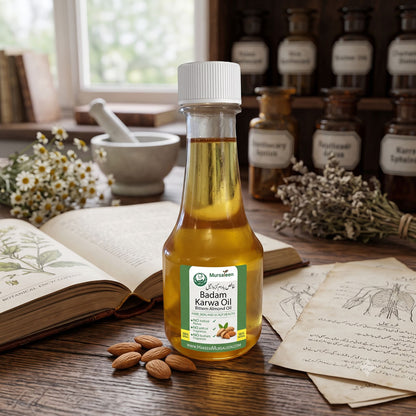 Badam Oil Meetha (Pure) - (خالص روغنِ بادام شیریں) - Cold-Pressed Extraction