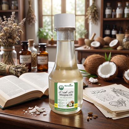 Khopra Oil (Pure) - (خالص روغنِ کھوپرا) - Cold-Pressed Extraction