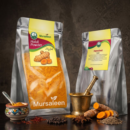 Pure Golden Haldi (Turmeric Powder)- 100g – 100% Raw, Unadulterated & Clean - خالص گولڈن ہلدی پاؤڈر