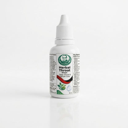 Herbal Throat Drops (گلے کی خشکی اور خراش کے قطرے) | Deep Mucosal Hydration & Natural Relief for Nighttime Throat Dryness