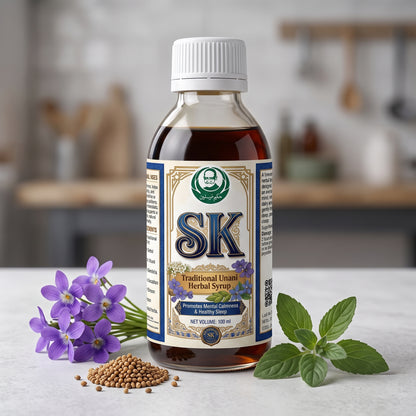 SK Traditional Unani Herbal Syrup – Promotes Mental Calmness & Healthy Sleep